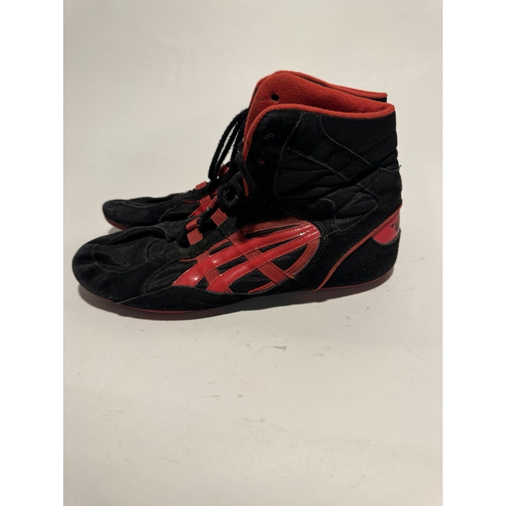 ASICS Wrestling Shoes 10.5 Black Red